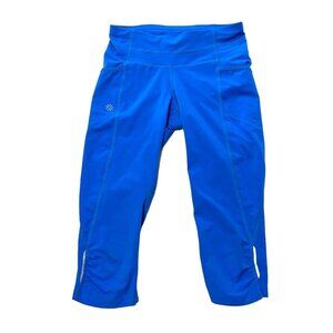 Athleta Women's Relay Capri Crop Tight Leggings Reflectors -Blue -XXS